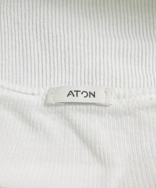 ATON（エイトン）Tシャツ・カットソー 白 サイズ:02(M位) レディース/2200609485057