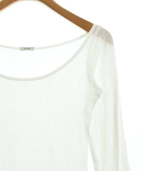 ATON（エイトン）Tシャツ・カットソー 白 サイズ:02(M位) レディース/2200609485057