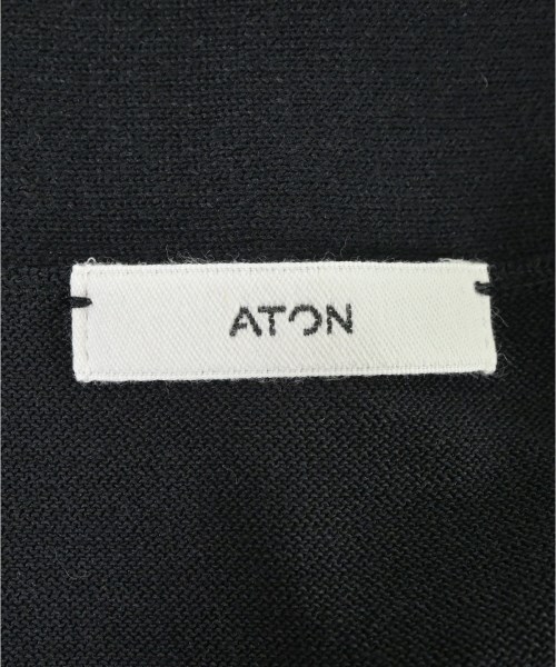 ATON（エイトン）カーディガン 黒 サイズ:4(XL位) メンズ/2200614799019