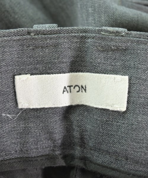 ATON（エイトン）スラックス グレー サイズ:1(S位) レディース/2200615590073