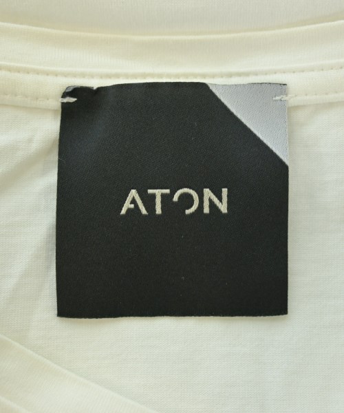 ATON（エイトン）Tシャツ・カットソー 白 サイズ:2(M位) レディース/2200609876084