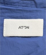 ATON（エイトン）ステンカラーコート 青 サイズ:4(XL位) メンズ/2200618620036