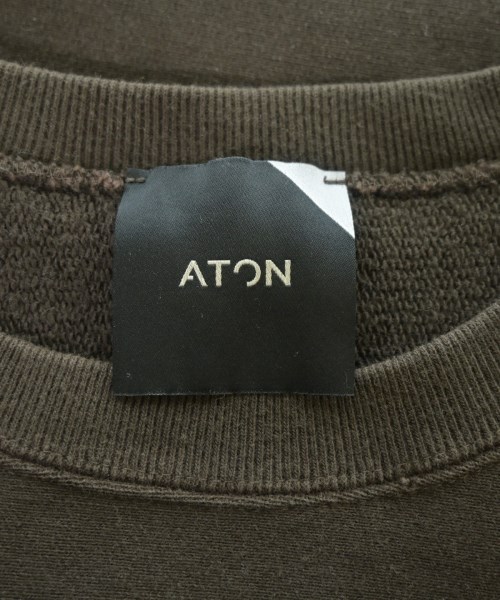 ATON（エイトン）スウェット 茶 サイズ:4(XL位) メンズ/2200619891152