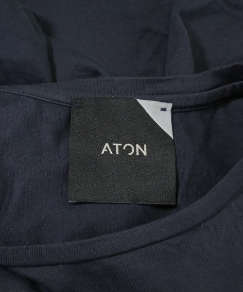 ATON（エイトン）Tシャツ・カットソー 紺 サイズ:2(M位) レディース/2200613093033