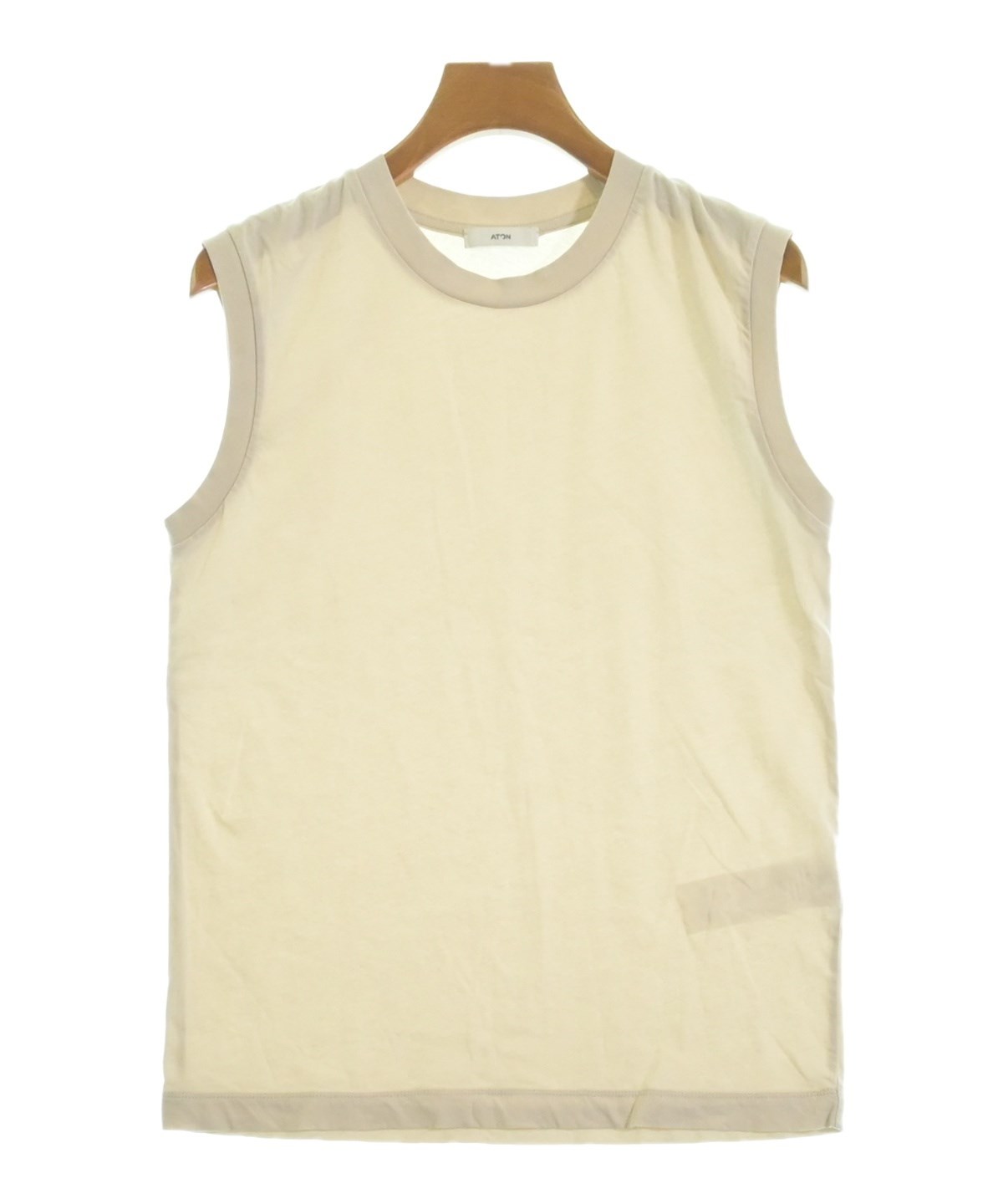 ATON（エイトン）タンクトップ ベージュ サイズ:02(M位) レディース