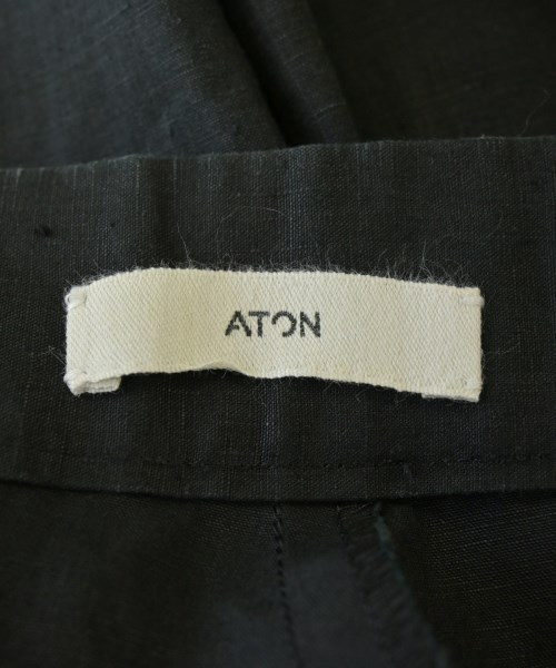 ATON（エイトン）スラックス 黒 サイズ:06(XXL位) メンズ/2200606769235