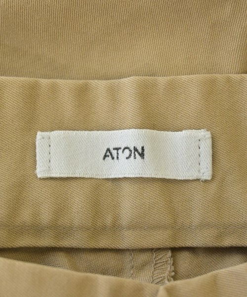 ATON（エイトン）チノパン ベージュ サイズ:04(XL位) メンズ/2200606769242