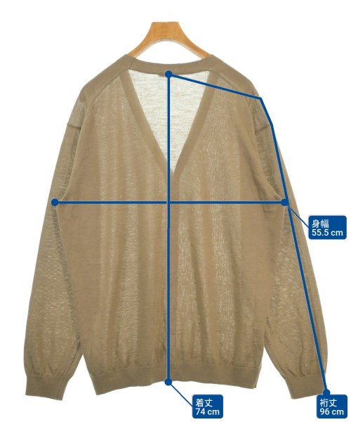 ATON（エイトン）カーディガン 茶 サイズ:6(XXXL位) メンズ/2200672885068