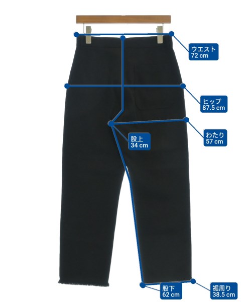 ATON（エイトン）スラックス 黒 サイズ:2(M位) レディース/2200673019035