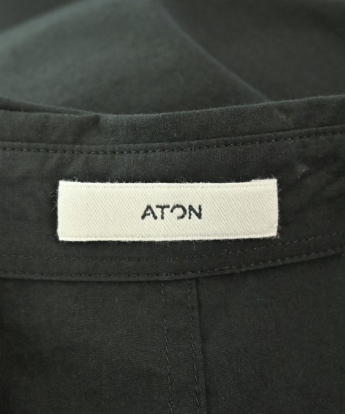 ATON（エイトン）カジュアルシャツ 黒 サイズ:4(XL位) メンズ/2200673208033