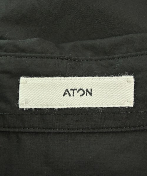 ATON（エイトン）カジュアルシャツ 黒 サイズ:4(XL位) メンズ/2200673208040