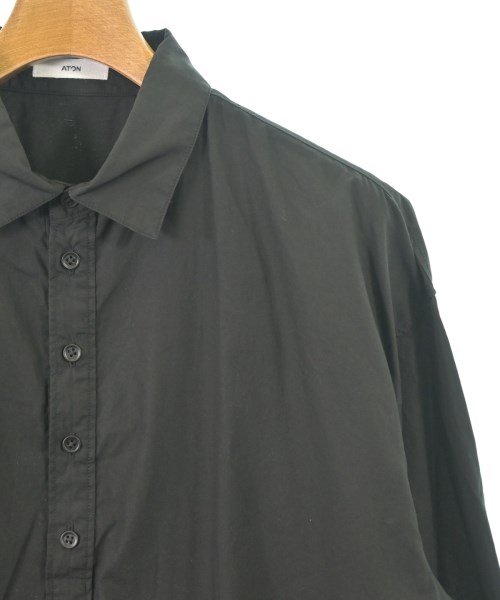 ATON（エイトン）カジュアルシャツ 黒 サイズ:4(XL位) メンズ/2200673208040