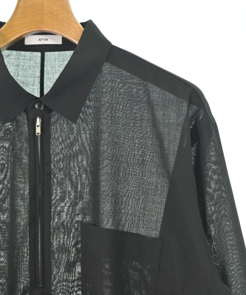 ATON（エイトン）カジュアルシャツ 黒 サイズ:6(XXL位) メンズ/2200673208057