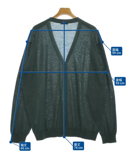 ATON（エイトン）カーディガン 緑 サイズ:06(L位) メンズ/2200673208064