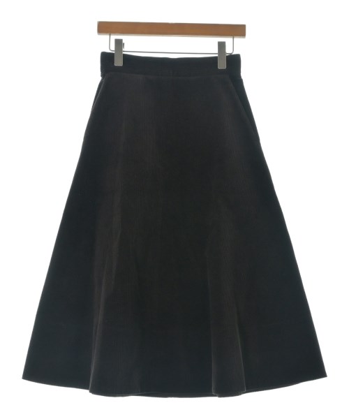 ATON(エイトン)ロング・マキシ丈スカート 茶 サイズ:02(M位)/2200670303441