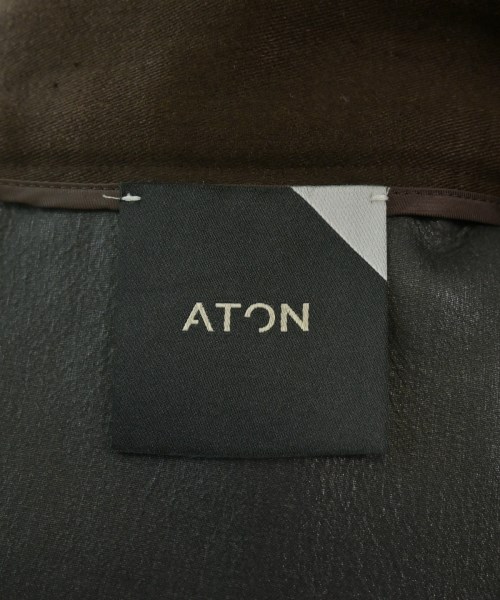 ATON（エイトン）ロング・マキシ丈スカート 茶 サイズ:02(M位) レディース/2200670303441