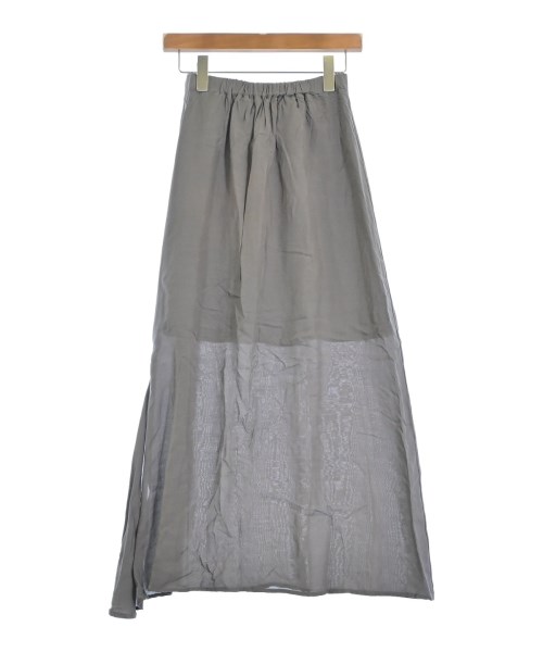ATON（エイトン）ロング・マキシ丈スカート グレー サイズ:02(M位) レディース/2200671438128