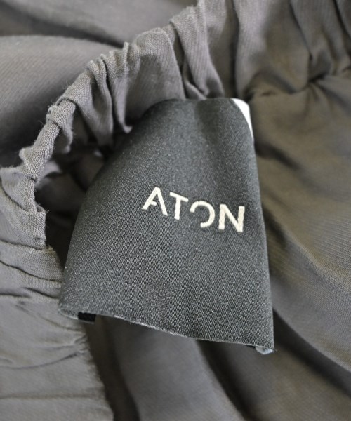ATON（エイトン）ロング・マキシ丈スカート グレー サイズ:02(M位) レディース/2200671438128