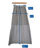 ATON（エイトン）ロング・マキシ丈スカート グレー サイズ:02(M位) レディース/2200671438128