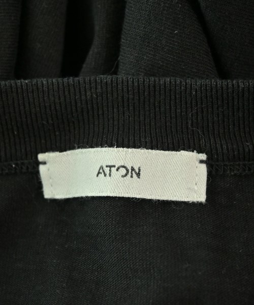 ATON（エイトン）Tシャツ・カットソー 黒 サイズ:2(M位) レディース/2200672703041