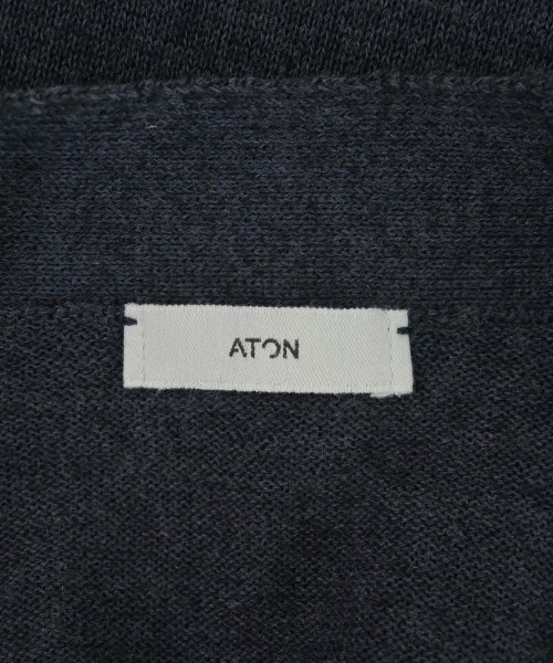 ATON（エイトン）カーディガン 紺 サイズ:2(M位) レディース/2200672146121