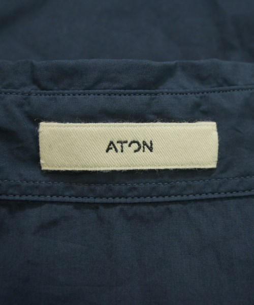 ATON（エイトン）カジュアルシャツ 紺 サイズ:6(XXL位) メンズ/2200676022025