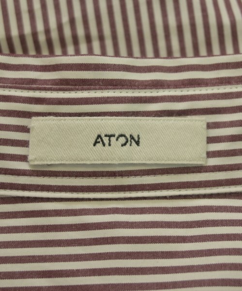 ATON（エイトン）カジュアルシャツ 白 サイズ:6(XXL位) メンズ/2200676022032