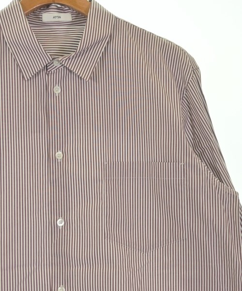 ATON（エイトン）カジュアルシャツ 白 サイズ:6(XXL位) メンズ/2200676022032