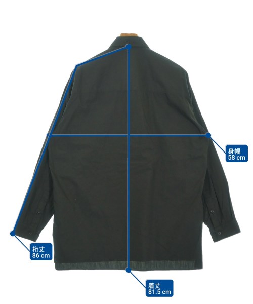 ATON（エイトン）カジュアルシャツ 黒 サイズ:2(XL位) メンズ/2200676022056