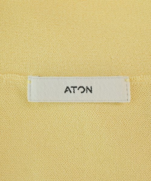 ATON（エイトン）カーディガン 黄 サイズ:2(M位) メンズ/2200676022063