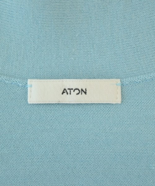 ATON（エイトン）カーディガン 青 サイズ:4(XL位) メンズ/2200676022070