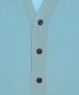 ATON（エイトン）カーディガン 青 サイズ:4(XL位) メンズ/2200676022070