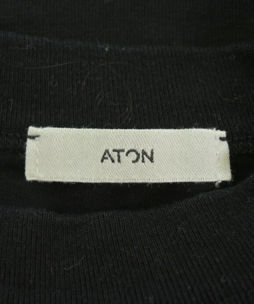 ATON（エイトン）Tシャツ・カットソー 黒 サイズ:1(S位) レディース/2200675926096