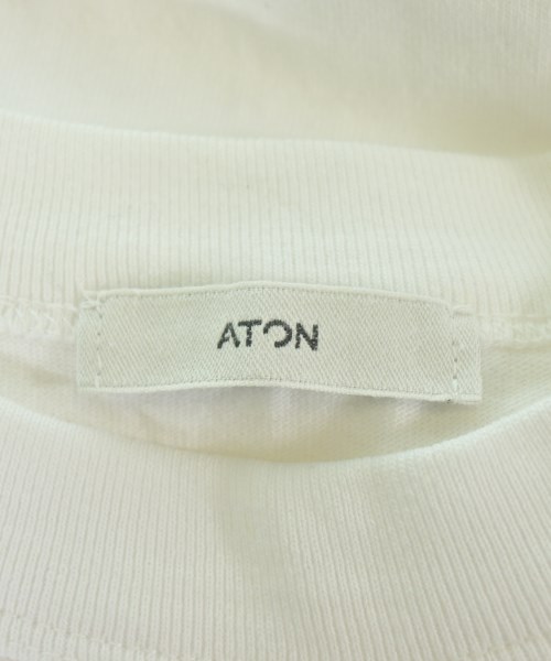 ATON（エイトン）Tシャツ・カットソー 白 サイズ:1(S位) レディース/2200675926102