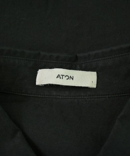 ATON（エイトン）カジュアルシャツ 黒 サイズ:4(XL位) メンズ/2200676364026