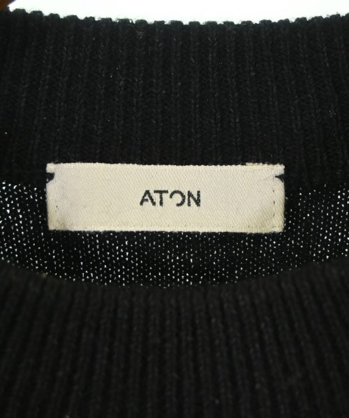 ATON（エイトン）ニット・セーター 黒 サイズ:2(M位) レディース/2200674065024