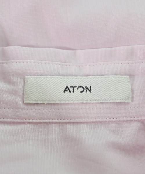 ATON（エイトン）カジュアルシャツ ピンク サイズ:6(XXL位) メンズ/2200677644042
