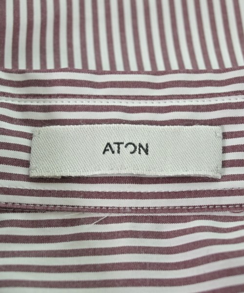 ATON（エイトン）カジュアルシャツ 茶 サイズ:06(XXL位) メンズ/2200677644059