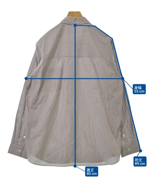 ATON（エイトン）カジュアルシャツ 茶 サイズ:06(XXL位) メンズ/2200677644059