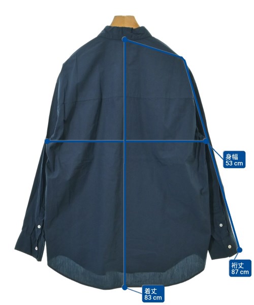 ATON（エイトン）カジュアルシャツ 紺 サイズ:04(XL位) メンズ/2200677644073