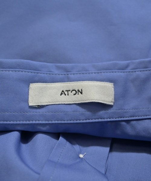 ATON（エイトン）カジュアルシャツ 青 サイズ:06(XXL位) メンズ/2200677644080