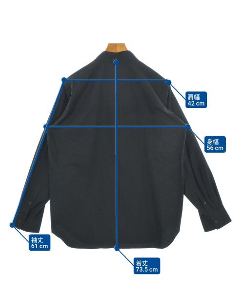 ATON（エイトン）カジュアルシャツ 黒 サイズ:02(M位) メンズ/2200677644097