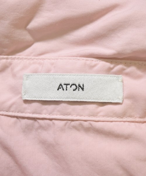 ATON（エイトン）カジュアルシャツ ピンク サイズ:1(S位) レディース/2200675242066