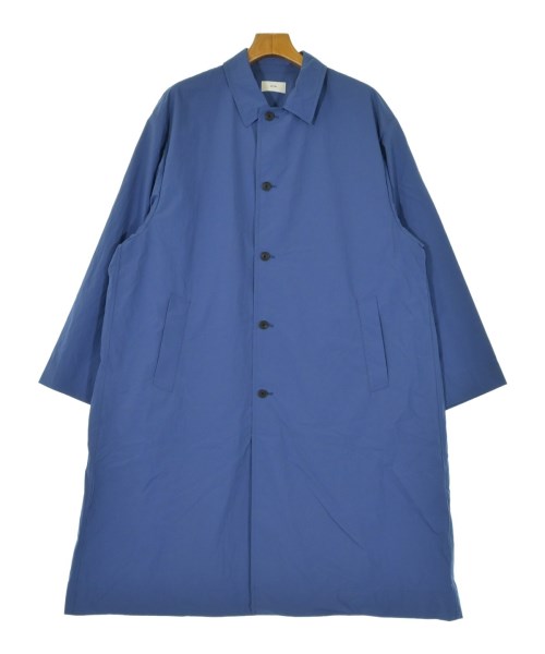 ATON(エイトン)ステンカラーコート 青 サイズ:02(M位)/2200678173015