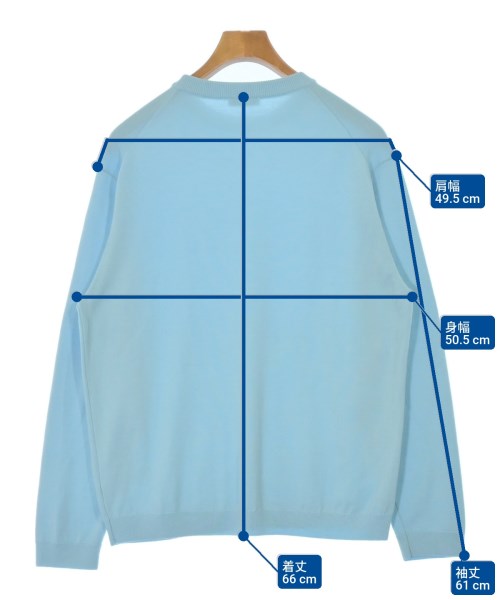 ATON（エイトン）ニット・セーター 青 サイズ:2(M位) メンズ/2200678173039