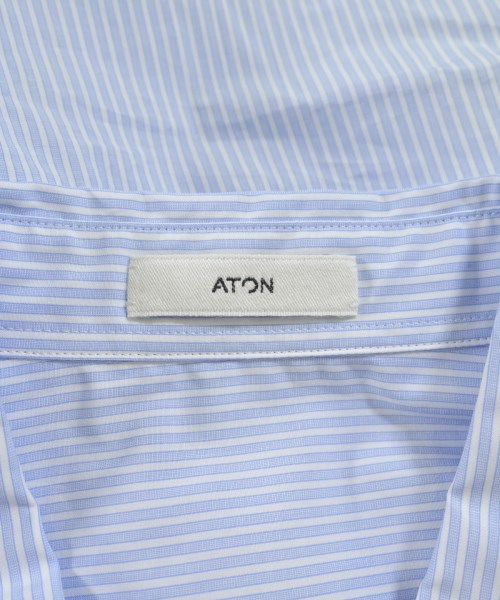 ATON（エイトン）カジュアルシャツ 青 サイズ:06(XXL位) メンズ/2200678173046