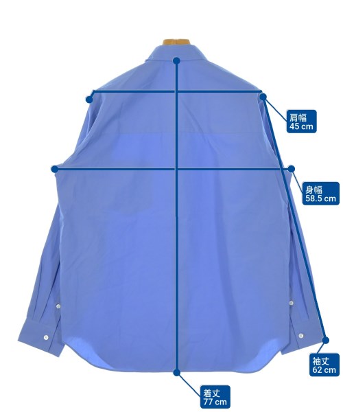 ATON（エイトン）カジュアルシャツ 青 サイズ:04(XL位) メンズ/2200678173060