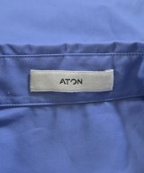 ATON（エイトン）カジュアルシャツ 青 サイズ:04(XL位) メンズ/2200678173060