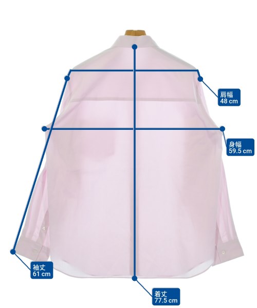 ATON（エイトン）カジュアルシャツ ピンク サイズ:04(XL位) メンズ/2200678173077