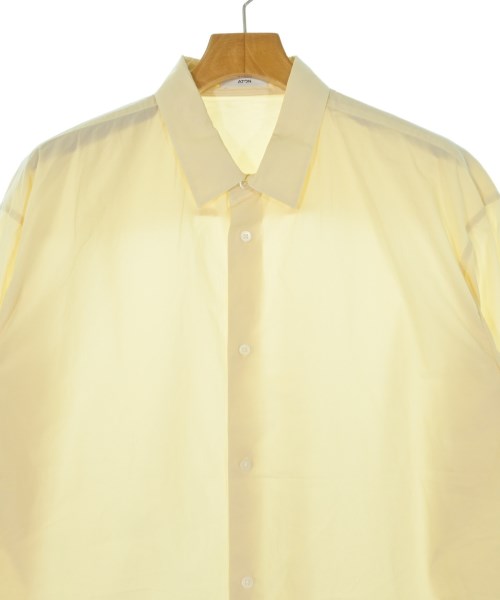 ATON（エイトン）カジュアルシャツ 黄 サイズ:04(XL位) メンズ/2200678173084